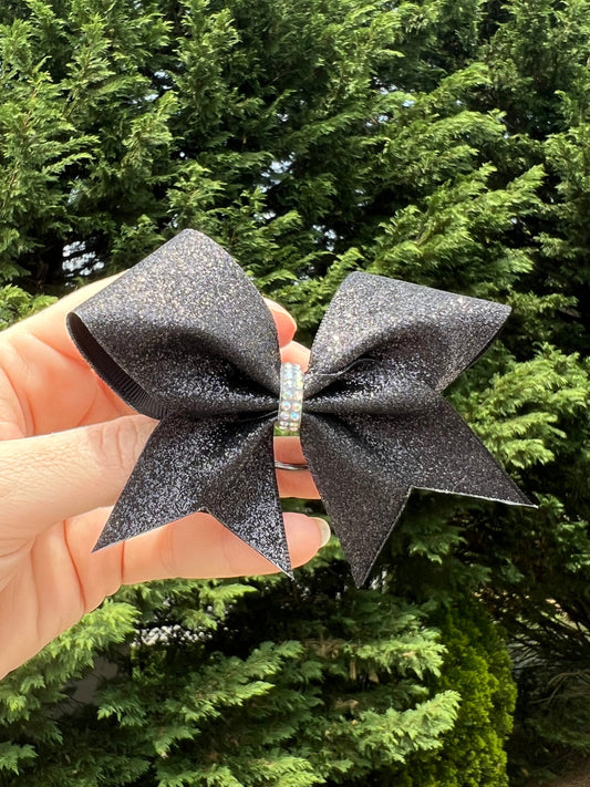 Black Glitter Keychain Mini